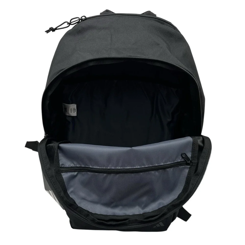 Adidas Classic 3S 5 Unisex School Backpack Fits 16" Laptop Black White Stripes - Picture 8 of 13